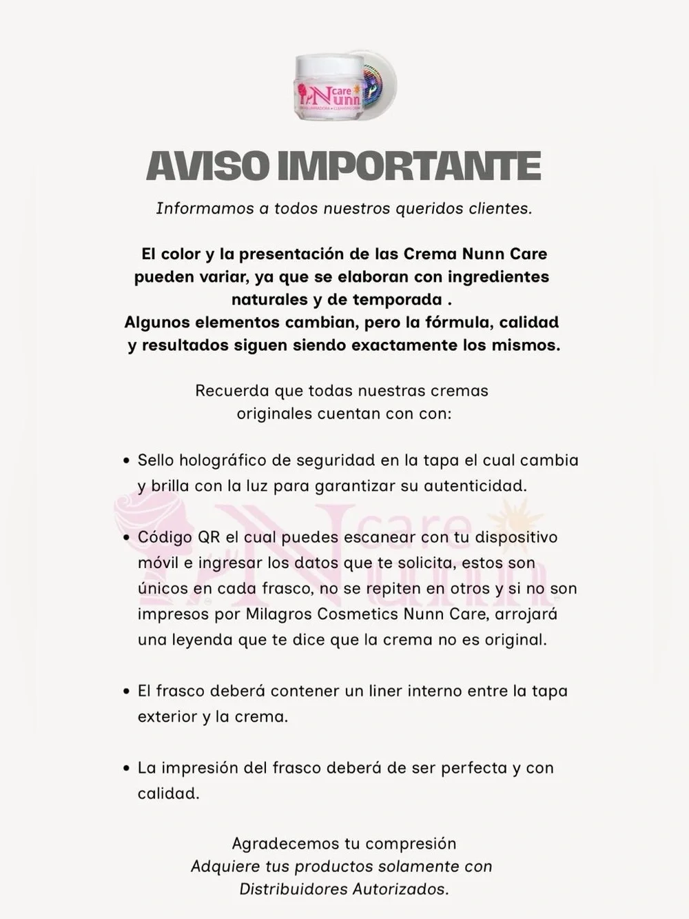 Nunn Care Crema Limpiadora